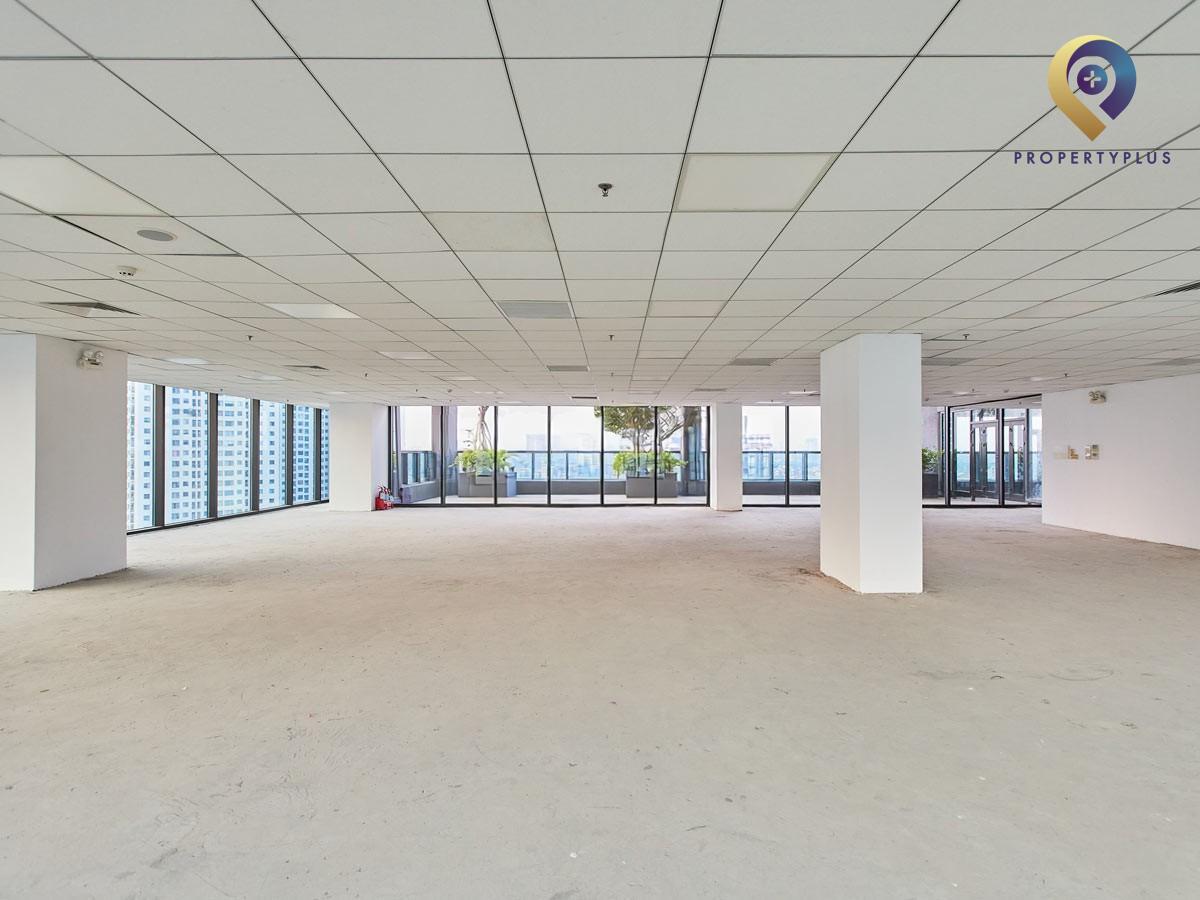 Toàn cảnh mặt ngoài tòa nhà văn phòng Leadvisors Tower với kiến trúc hiện đại - hình ảnh từ Property Plus